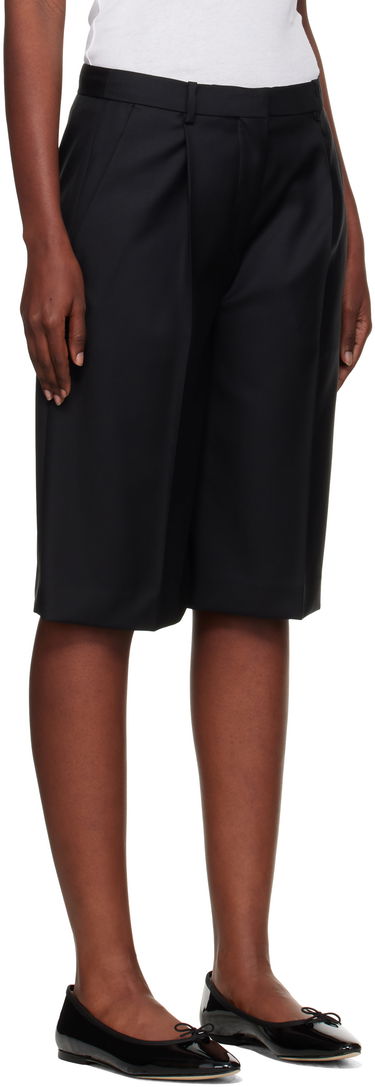 Къси панталони Loulou de Saison Loulou de Saison Adler Virgin Wool Bermuda Shorts Кафяво | ADLER, 4
