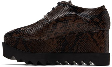 Кецове и обувки Stella McCartney Limited-Edition Elyse Snake Platform Derbys Кафяво | 810479APAEK0, 2
