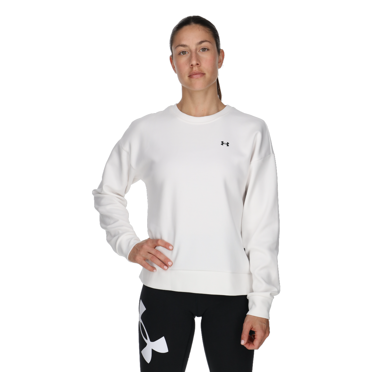 Суитчър Under Armour Unstoppable Fleece Crewneck Sweatshirt Бяло | 1379835-100, 0