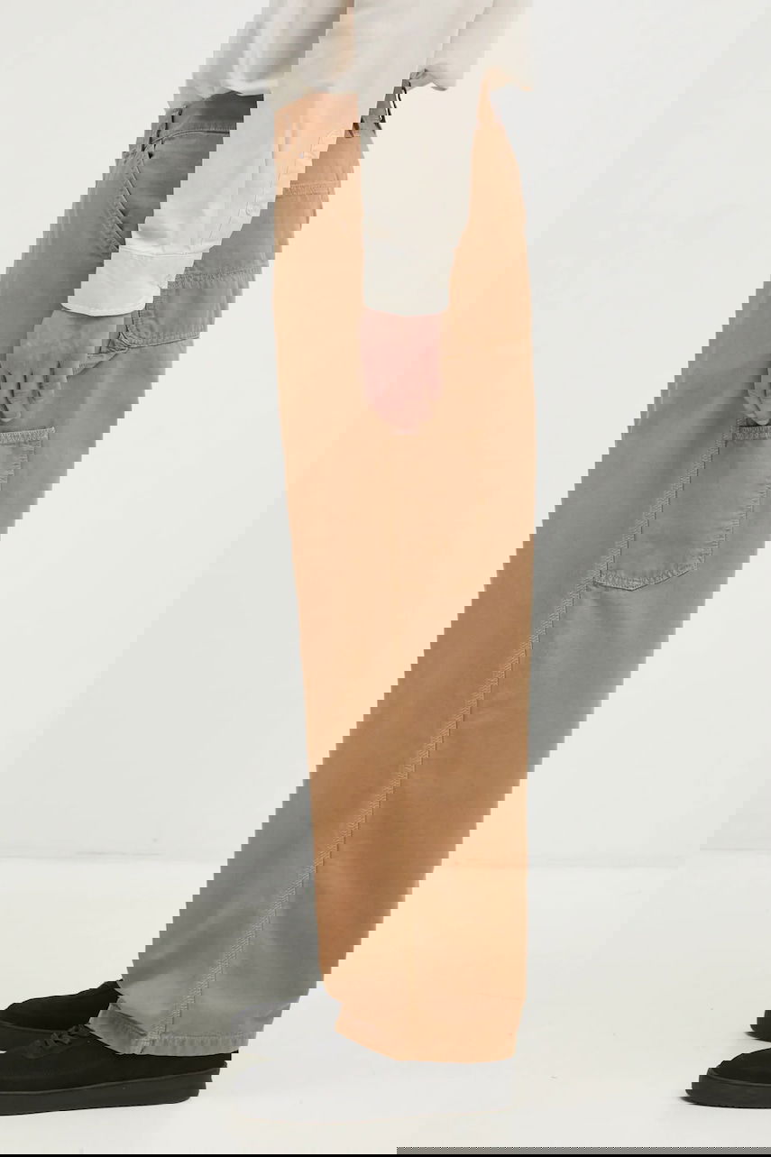 Панталони Carhartt WIP Cotton OG Single Knee Loose Fit Pant Бежово | I033754.2FS4J, 1