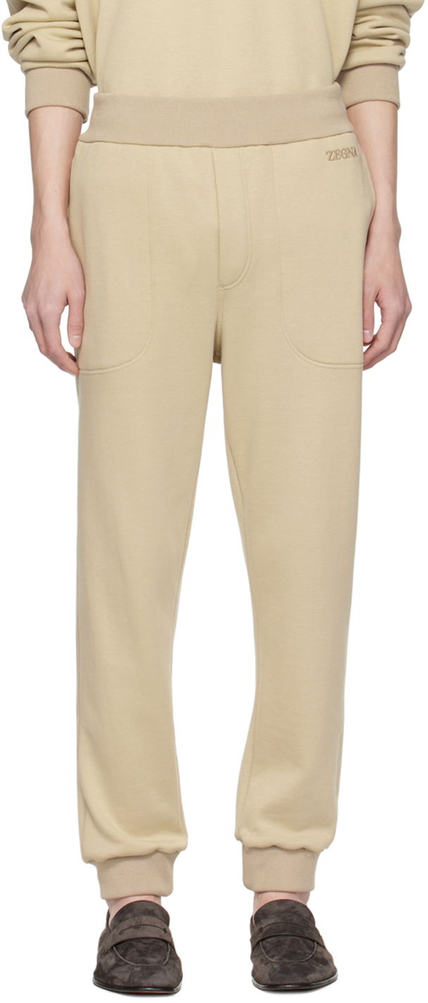 Спортни панталони ZEGNA Drawstring Sweatpants Бежово | N6N001760-262