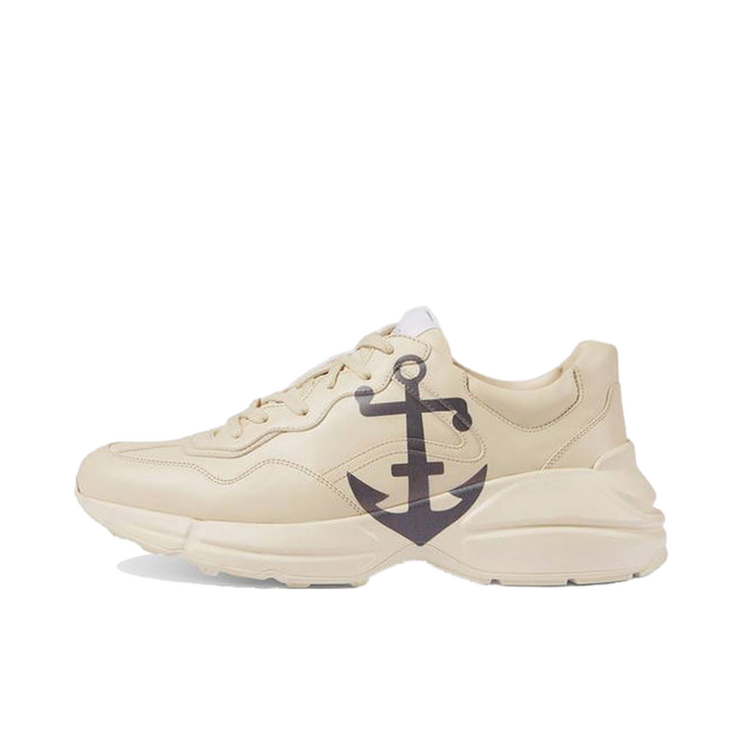 Кецове и обувки Gucci Rhyton Beige Anchor Бежово | 598631 DRW00 9522