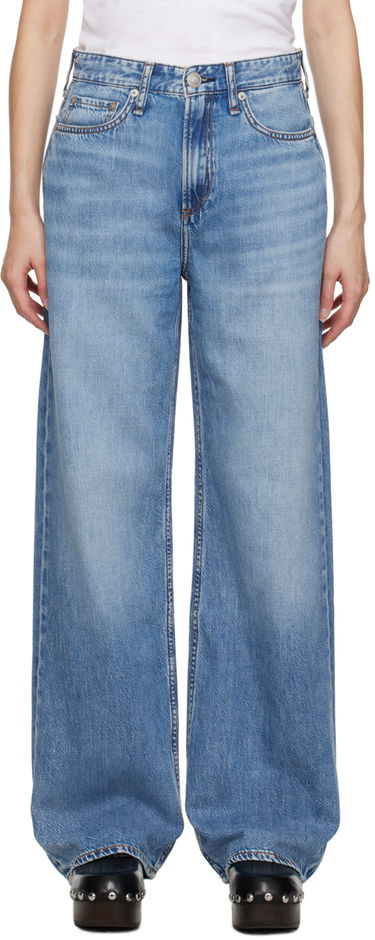 Дънки rag & bone Logan Wide-Leg Jeans Синьо | WDD23S2935F2AU, 0