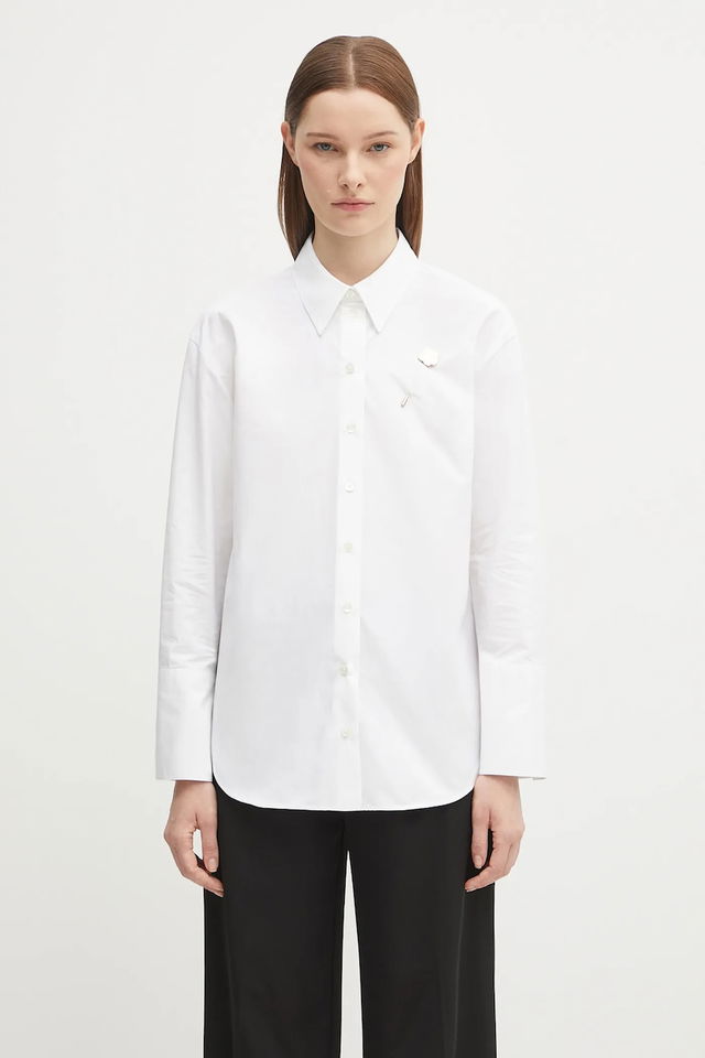 Kenzo Boke Pin Relaxed Fit Shirt with Classic Collar