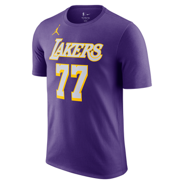 Тениска Nike Los Angeles Lakers Essentials NBA Statement Cotton T-Shirt Лилаво | HV6272-505, 0