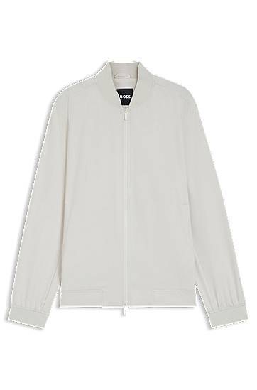 Яке бомбър BOSS Performance-Stretch Water-Repellent Jacket Бяло | 50545795, 0