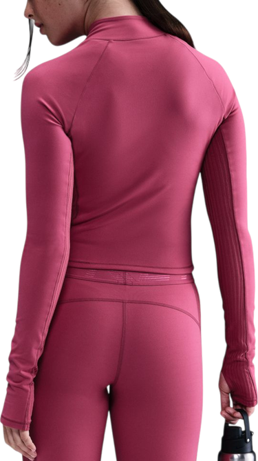 Тениска Nike Pro Long-Sleeve Mock Neck Performance Top Бургунди | hv3736-634, 1