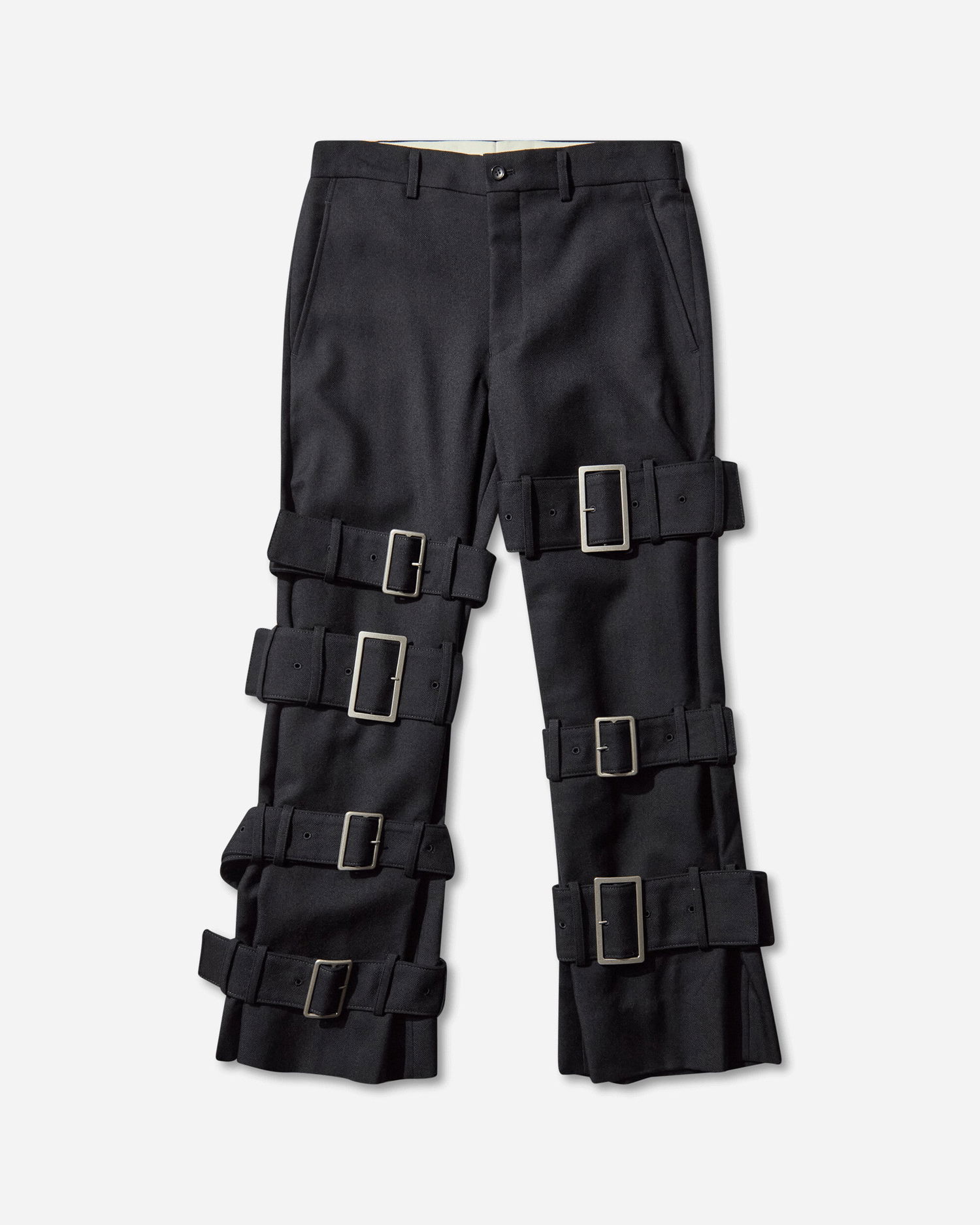 Панталони Comme des Garçons Multi-Buckle Trousers Черно | PP-P009-W25 1, 0