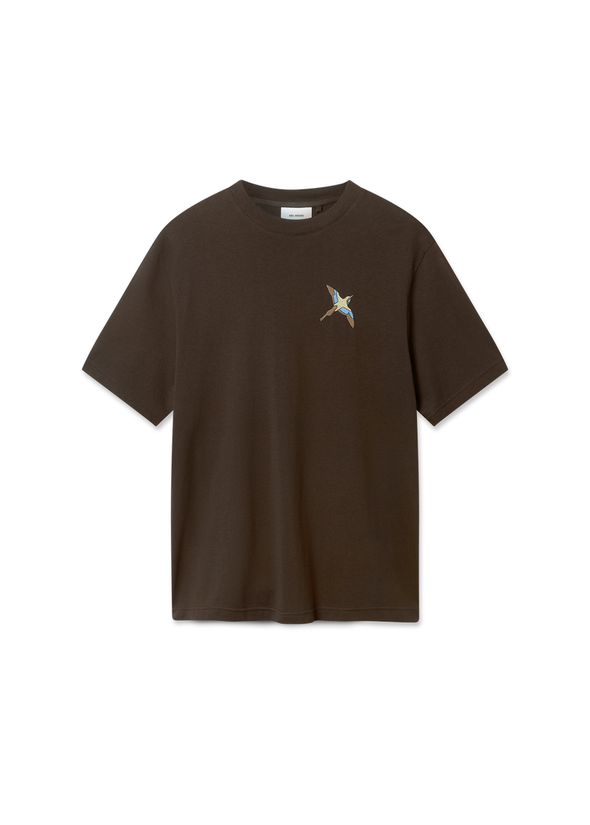 Тениска AXEL ARIGATO T-Shirt Micro Bee Bird Кафяво | A3464007