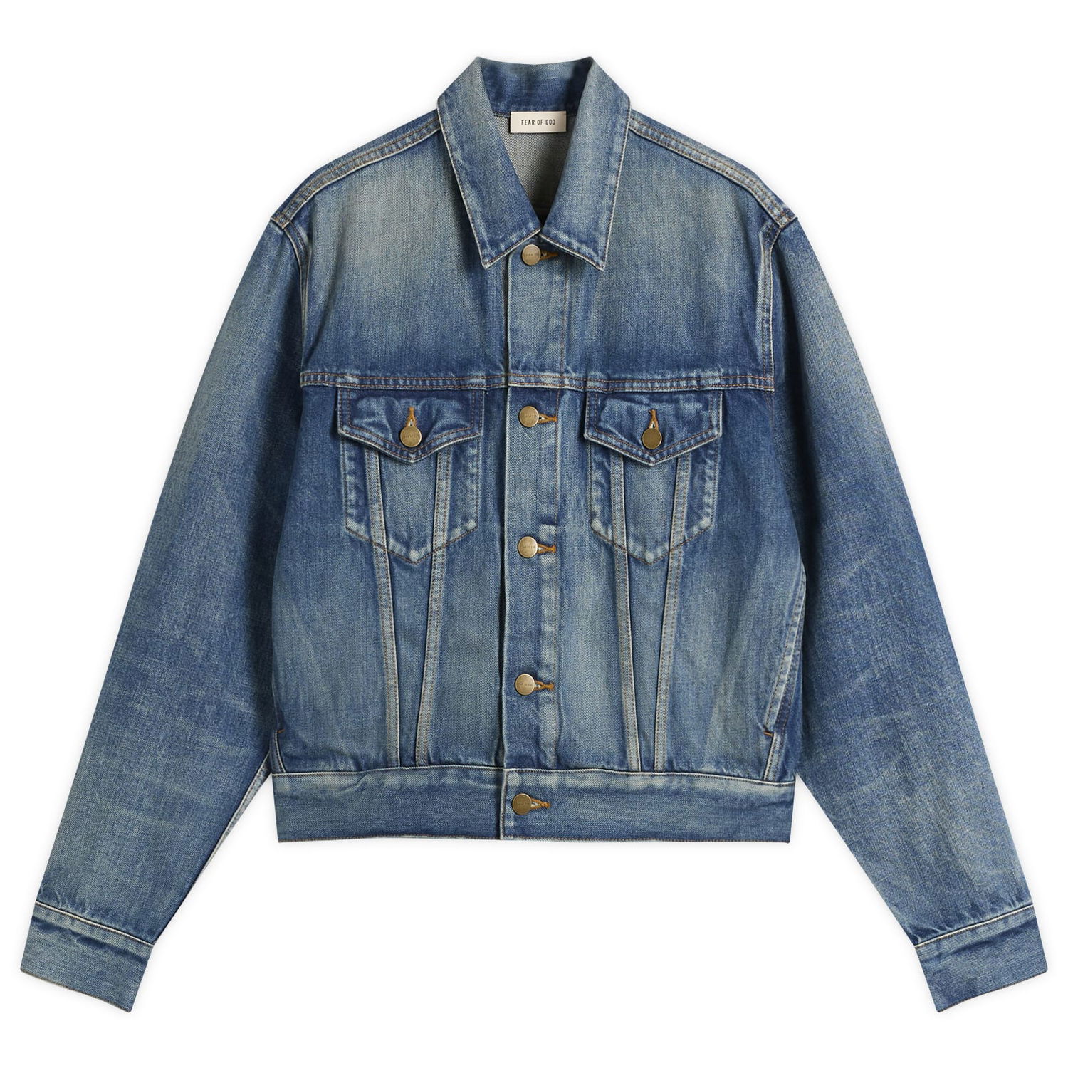 Яке Fear of God Fear of God Trucker Jacket, Size X-Small Синьо | FG25FW42-422DNM-411, 1