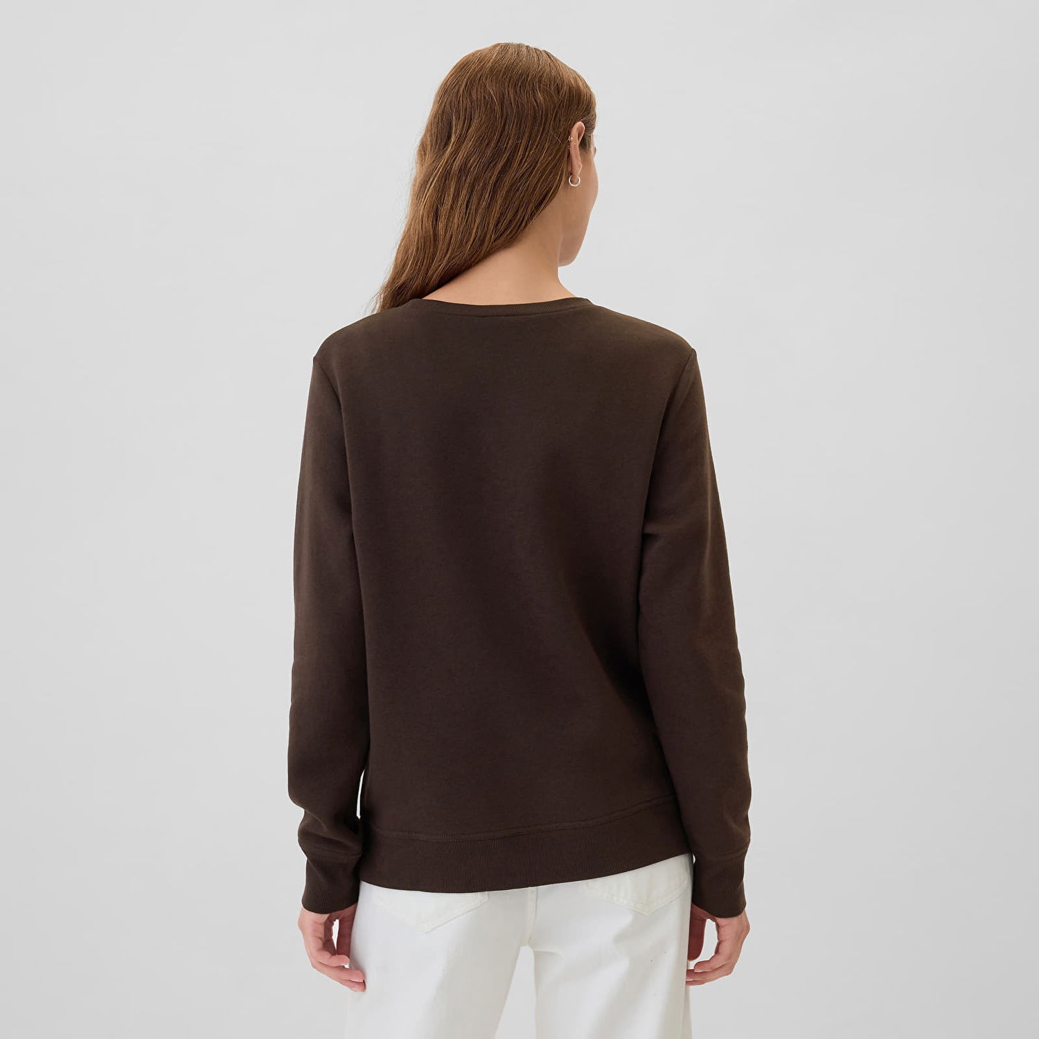 Суитчър GAP Sweatshirt Logo Sweatshirt Terra Brown S Черно | 540907-05, 1