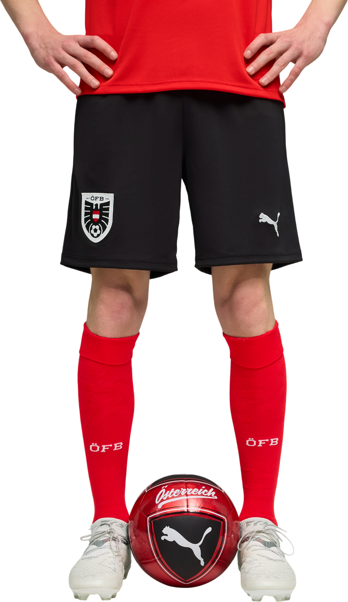 Къси панталони Puma Austria Replica Home 2026 Shorts Черно | 783212-03, 1