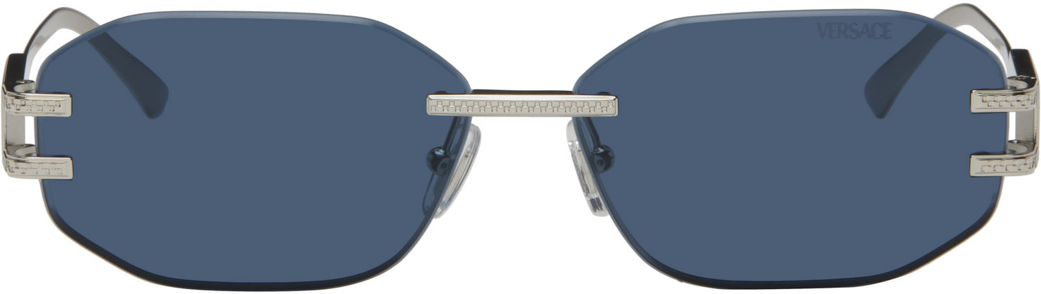 Слънчеви очила Versace Versace Damier Plaque Sunglasses Синьо | 0VE2274 10008058 8056262249895, 0