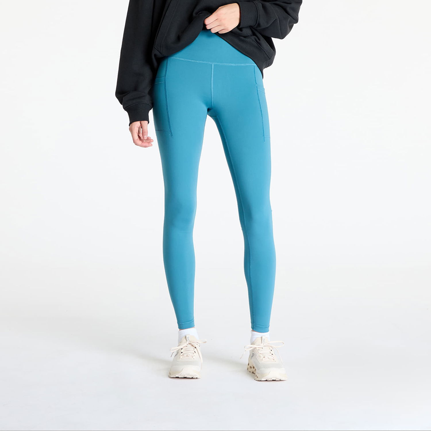 Клинове New Balance Sleek Pocket High Rise Legging Terrarium Синьо | WP41275TEI, 0
