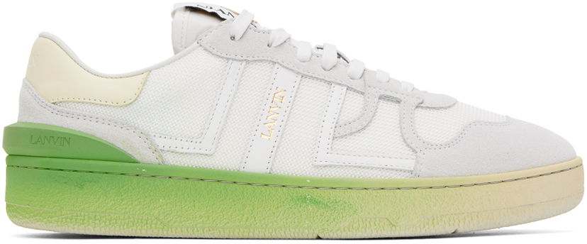 Кецове и обувки LANVIN White & Yellow Clay Sneakers Бяло | FM-SKDK00-MESP-P23