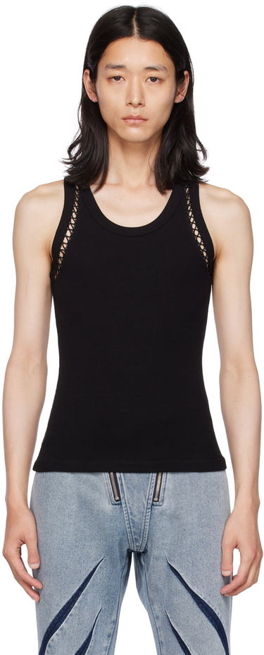 Потник Dion Lee Picot Lace Tank Top Черно | C3148P23, 0