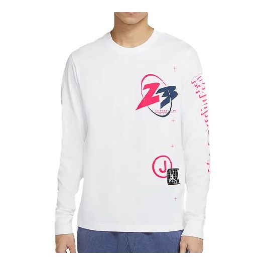 Тениска Jordan Jordan 23 Print Long Sleeve T-Shirt Бяло | CT3662-100