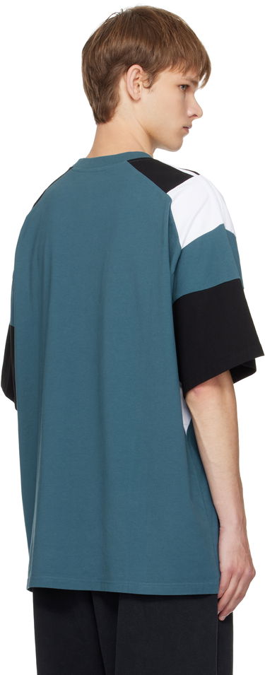Тениска Martine Rose Martine Rose Oversized Panelled T-Shirt Тюркоазено | 630JE01529D, 2