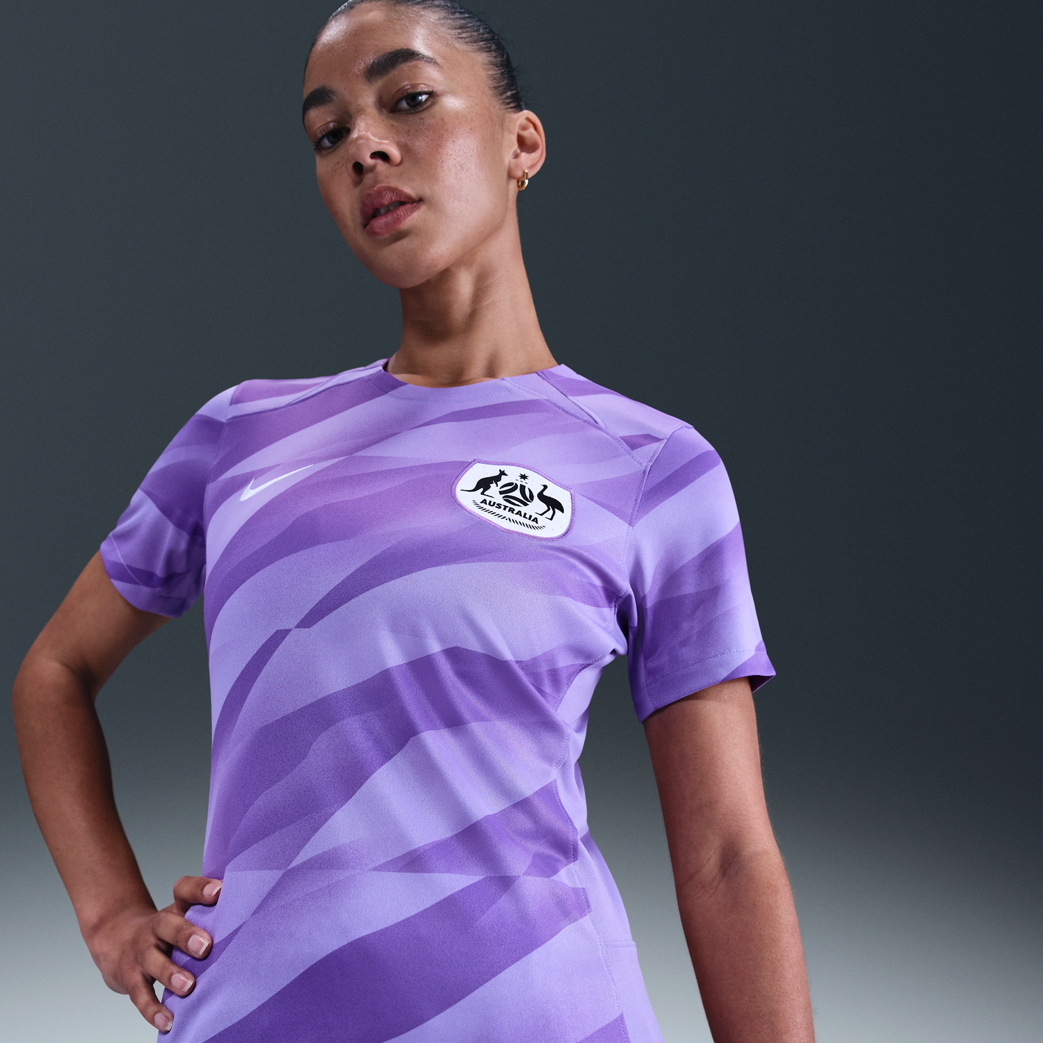 Фланелка Nike Australia Stadium 2024 Replica Goalkeeper Soccer Jersey Лилаво | HM5497-567, 0