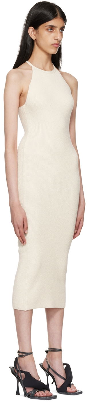 Pокля Helmut Lang Helmut Lang Beaded Tank Midi Dress Бяло | M05HW702, 1