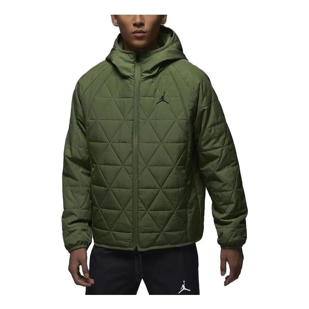 Пухо яке Jordan Men's Therma-FIT Quilted Jacket Зелено | FD2638-340, 0