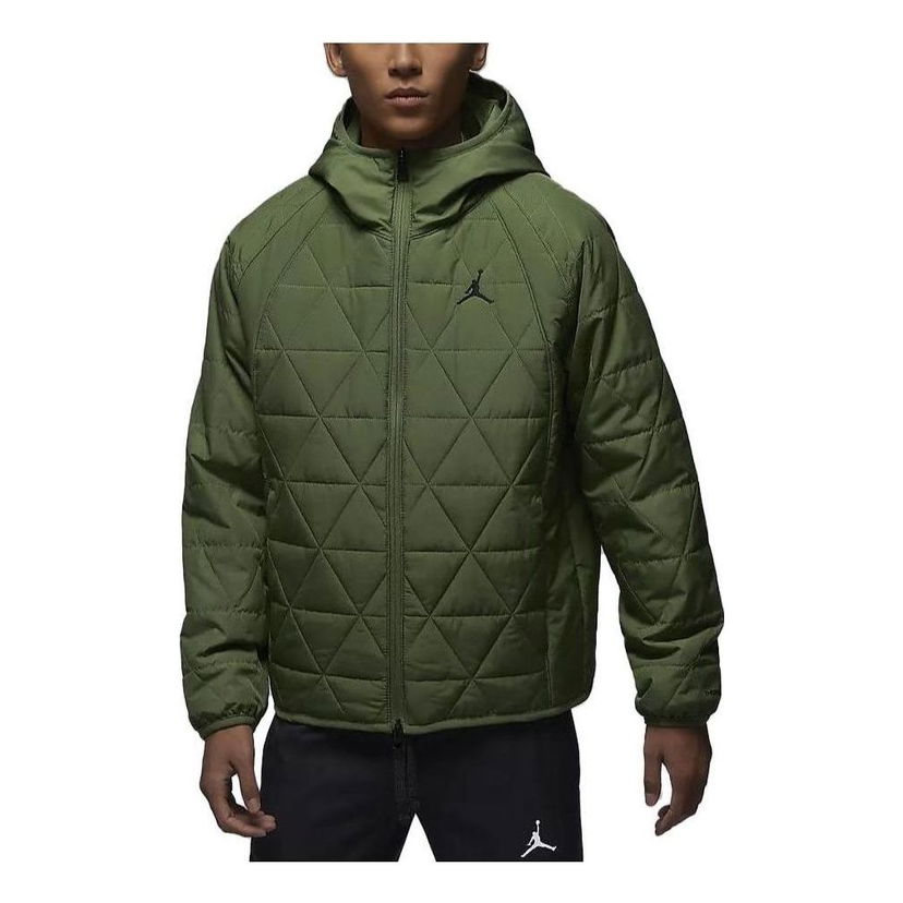 Пухо яке Jordan Men's Therma-FIT Quilted Jacket Зелено | FD2638-340