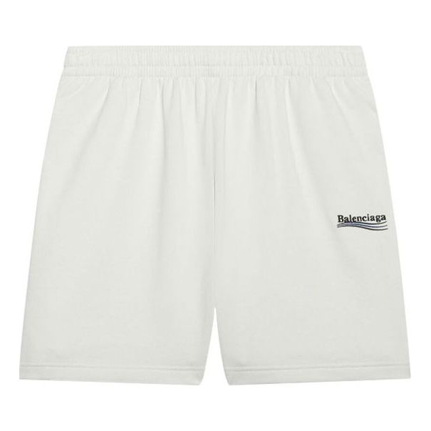 Къси панталони Balenciaga Campaign Print Athletic Shorts Бяло | 641608TKVI99084, 0