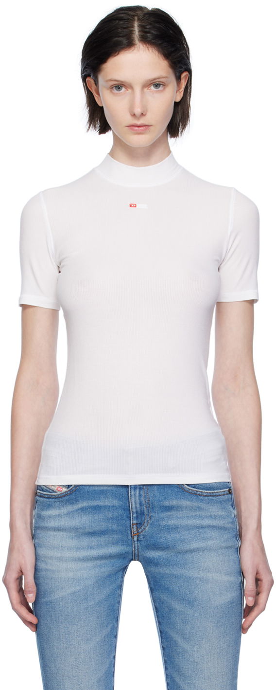 Тениска Diesel T-Mokky-Microdiv T-Shirt Бяло | A10398 0BLAN, 0