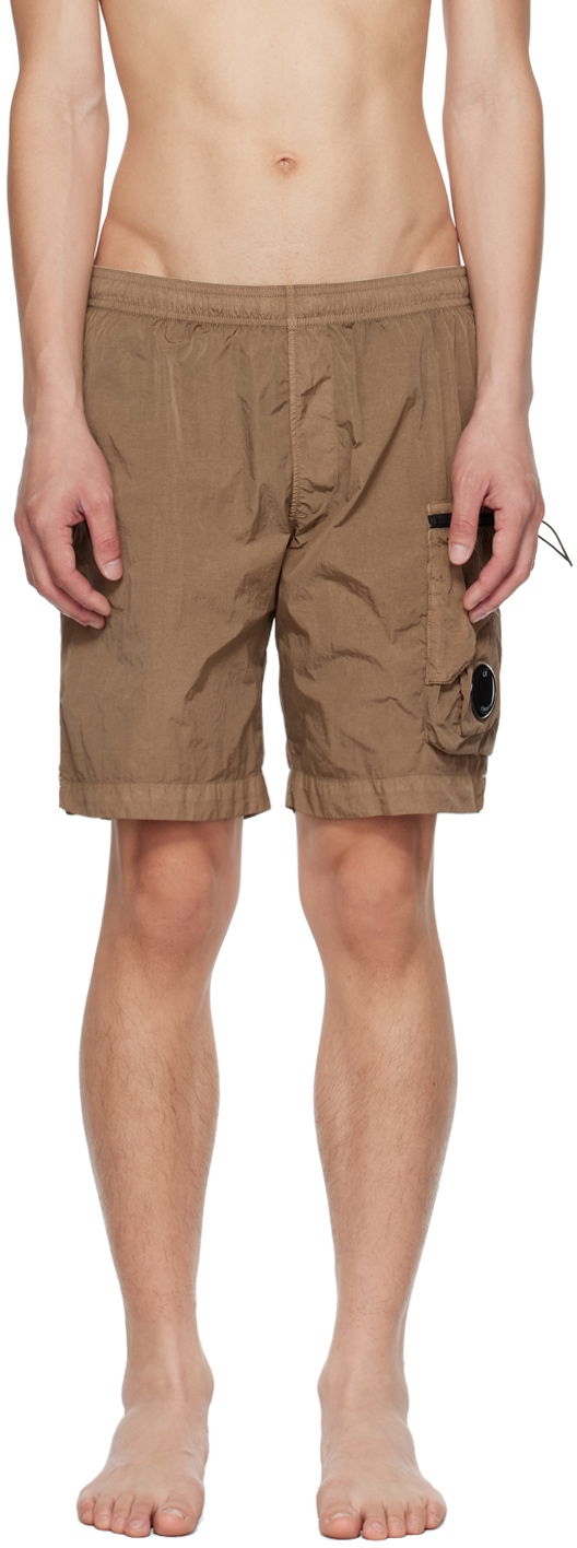 Бански C.P. Company Pocket Swim Shorts Кафяво | 14CMBW215A-006369G, 0