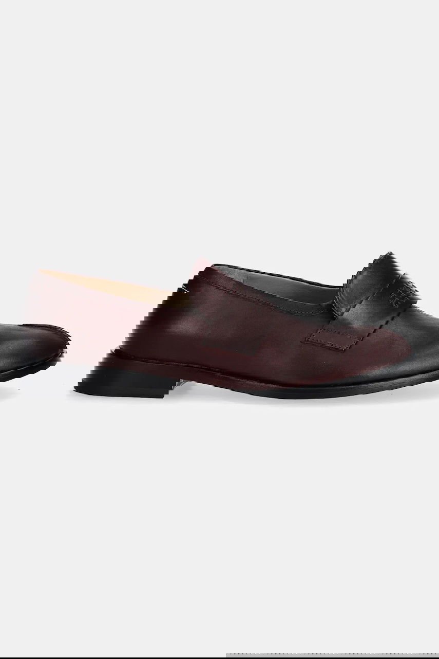 Кецове и обувки Maison Margiela MM6 Maison Margiela Leather Loafers Бургунди | S59WR0096.P5000.T2353, 0