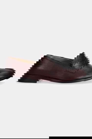 Кецове и обувки Maison Margiela MM6 Maison Margiela Leather Loafers Бургунди | S59WR0096.P5000.T2353, 0