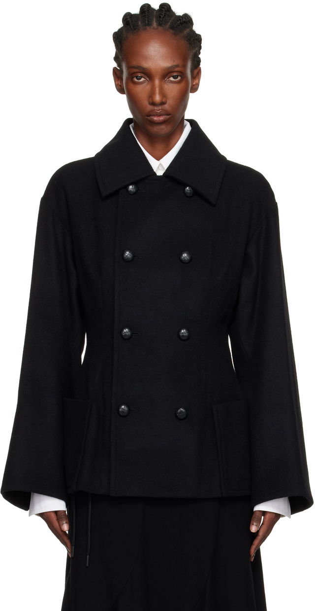 Yohji Yamamoto Darts Pea Coat