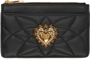 Портфейл Dolce & Gabbana Black Medium Devotion Card Holder Черно | BI1261AV967, 0