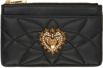 Dolce & Gabbana Black Medium Devotion Card Holder BI1261AV967