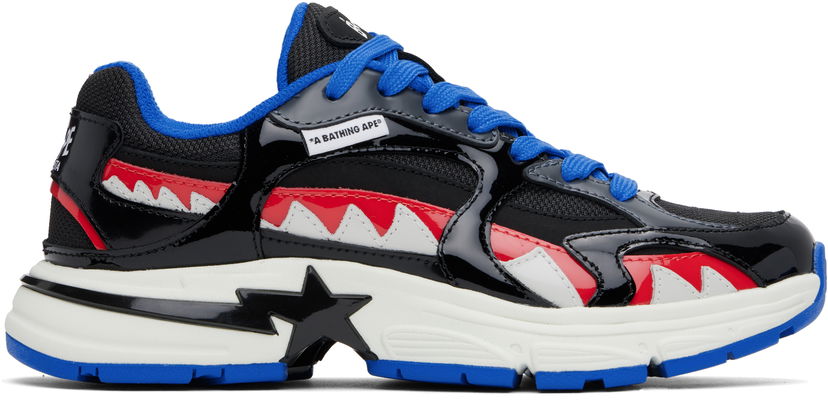 Кецове и обувки BAPE A Bathing Ape Shark STA #3 Черно | 001FWL301321M