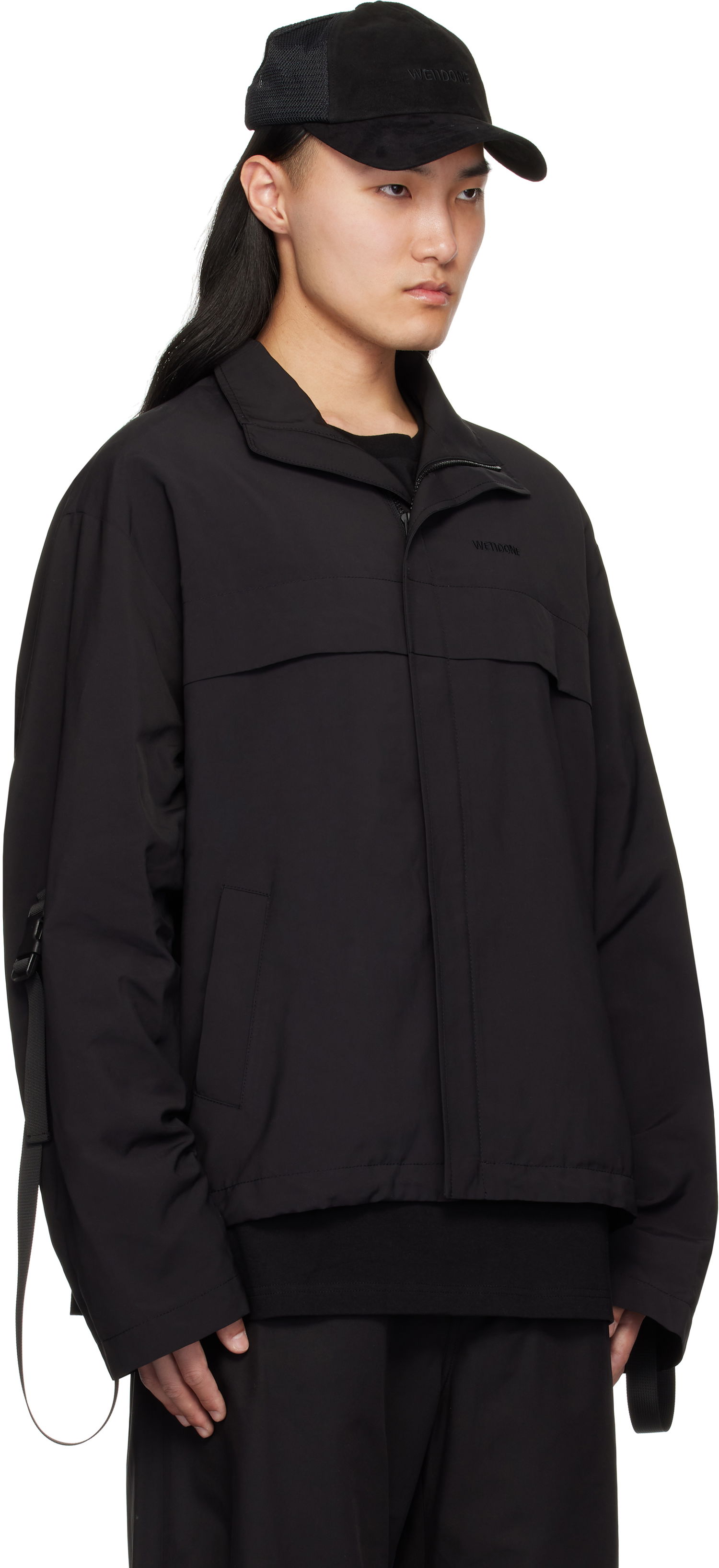 Ветровка We11done We11done Strapped Windbreaker Jacket Черно | WD-JP0-25-004-M-BK, 1