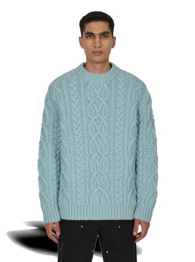 Cable Knit Sweater Blue