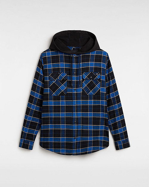 Риза Vans Parkway Hooded Long Sleeve Woven Shirt Синьо | VN0A4RZBBTE, 0