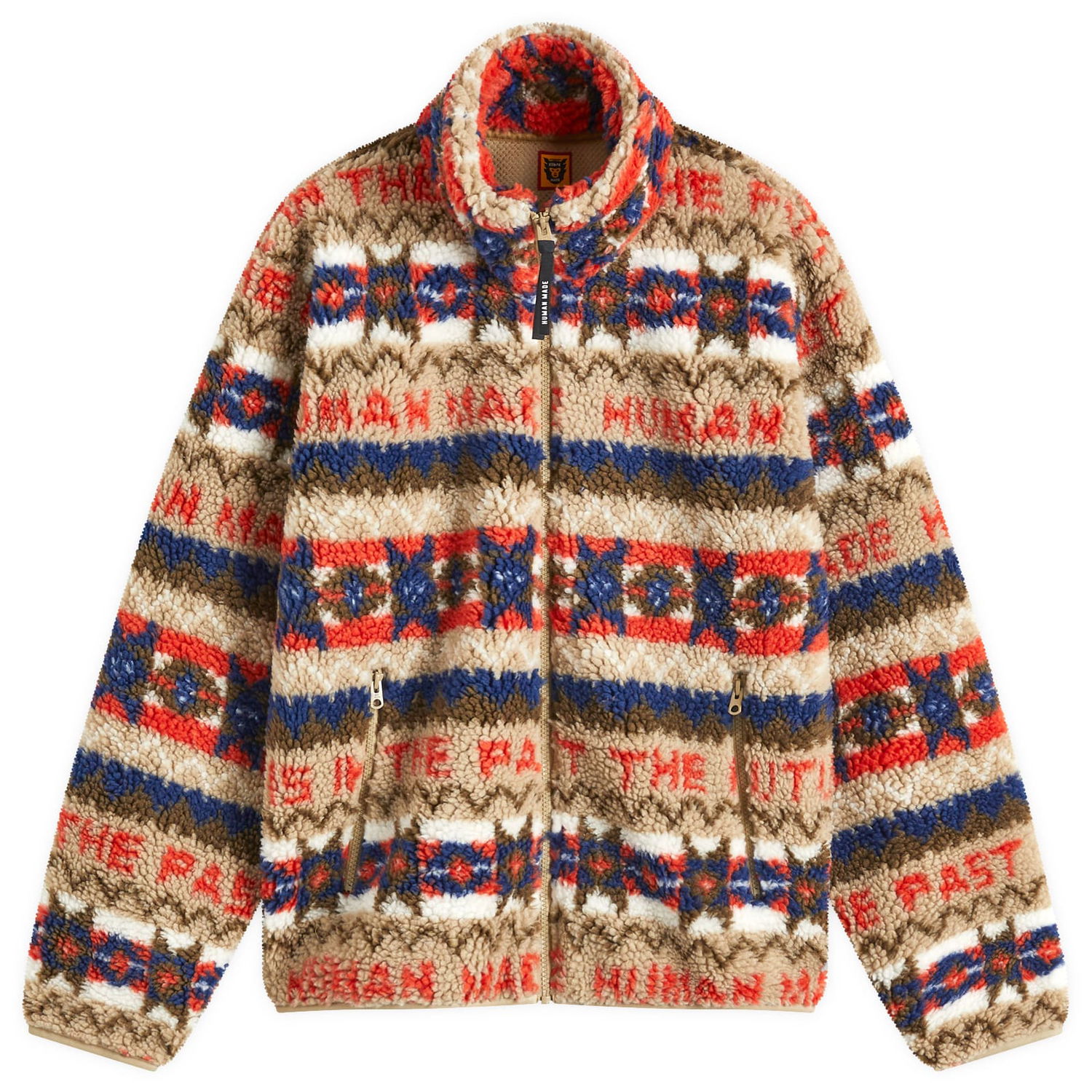 Пуловер Human Made Human Made Nordic Fleece Jacket Кафяво | HM28JK039-BG, 1