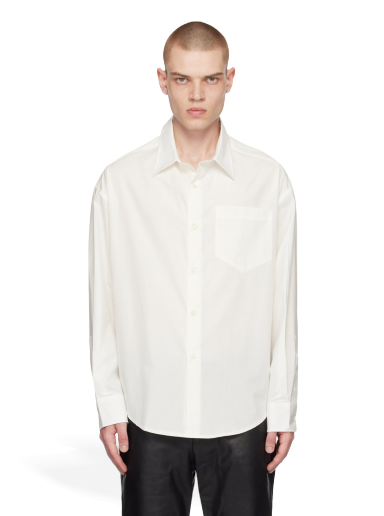 Риза AMI Button Shirt Бяло | USH125.CO0014