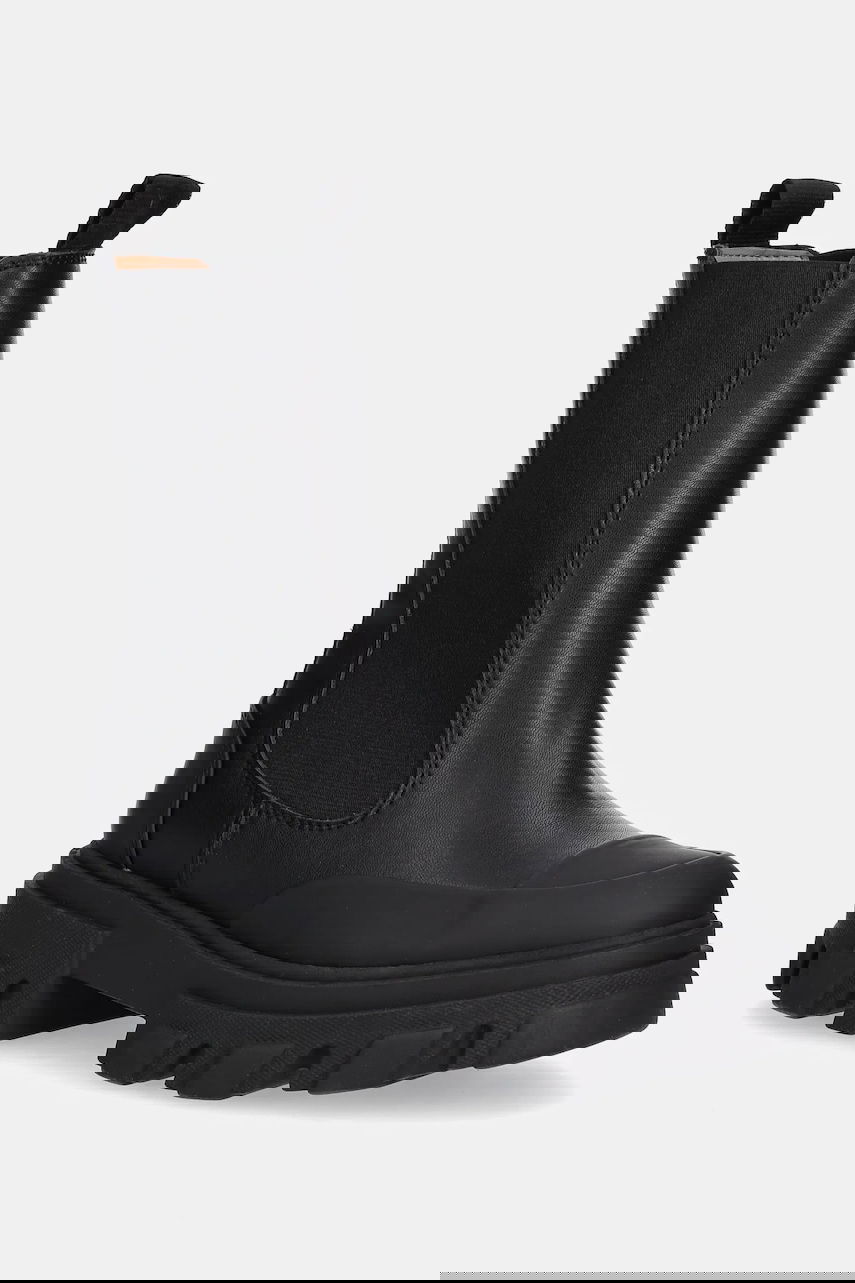 Кецове и обувки GANNI GANNI Cleated Low Chelsea Boots Черно | S3238, 0