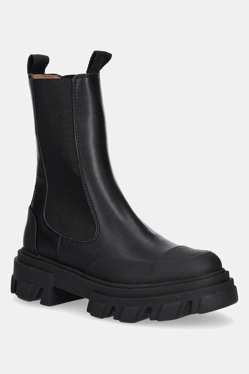 Кецове и обувки GANNI GANNI Cleated Low Chelsea Boots Черно | S3238