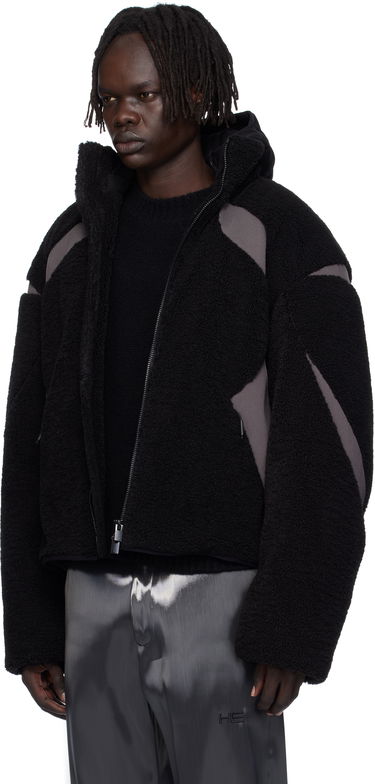 Яке HELIOT EMIL Custo Fleece Jacket Черно | AW25_M_02_139_BLK01_CO, 3