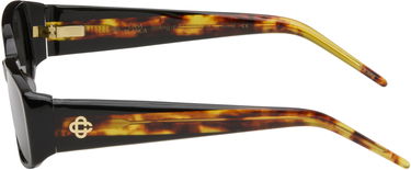 Слънчеви очила Casablanca Slim Square-Frame Tortoiseshell Temples Черно | EW-078-01, 2