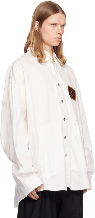 Риза Mastermind WORLD MASTERMIND WORLD Big Denim Shirt Бяло | MW25S14-SH002-002, 1