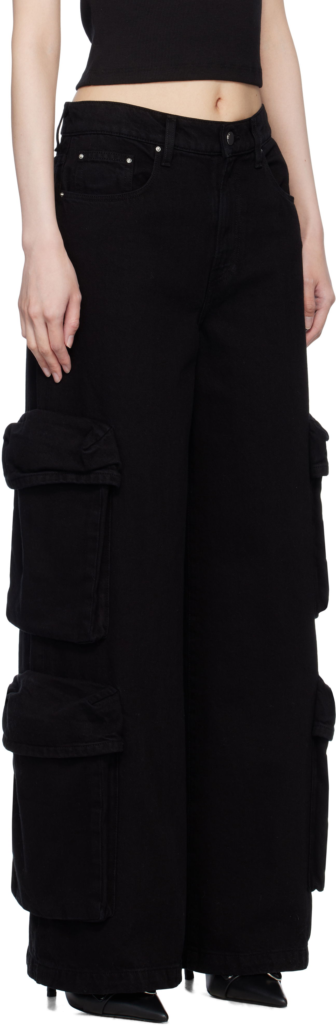 Карго панталони AMIRI AMIRI Baggy Denim Cargo Pants Черно | AWDNCG1015, 1