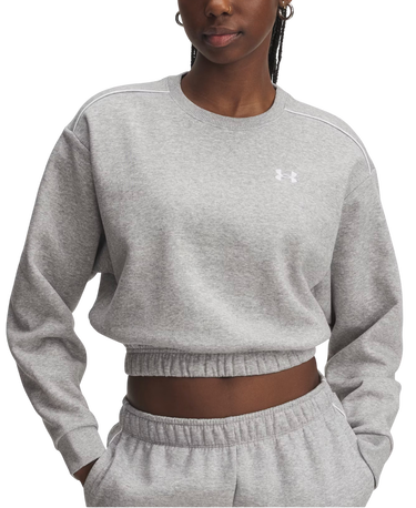 Суитчър Under Armour Cropped Rival Fleece Piped Crew Sweatshirt Сиво | 6007035-011, 0