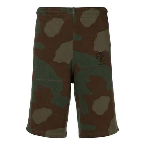 Къси панталони Off-White Camouflage Logo Track Shorts Зелено | OMCI006R190030169910, 0