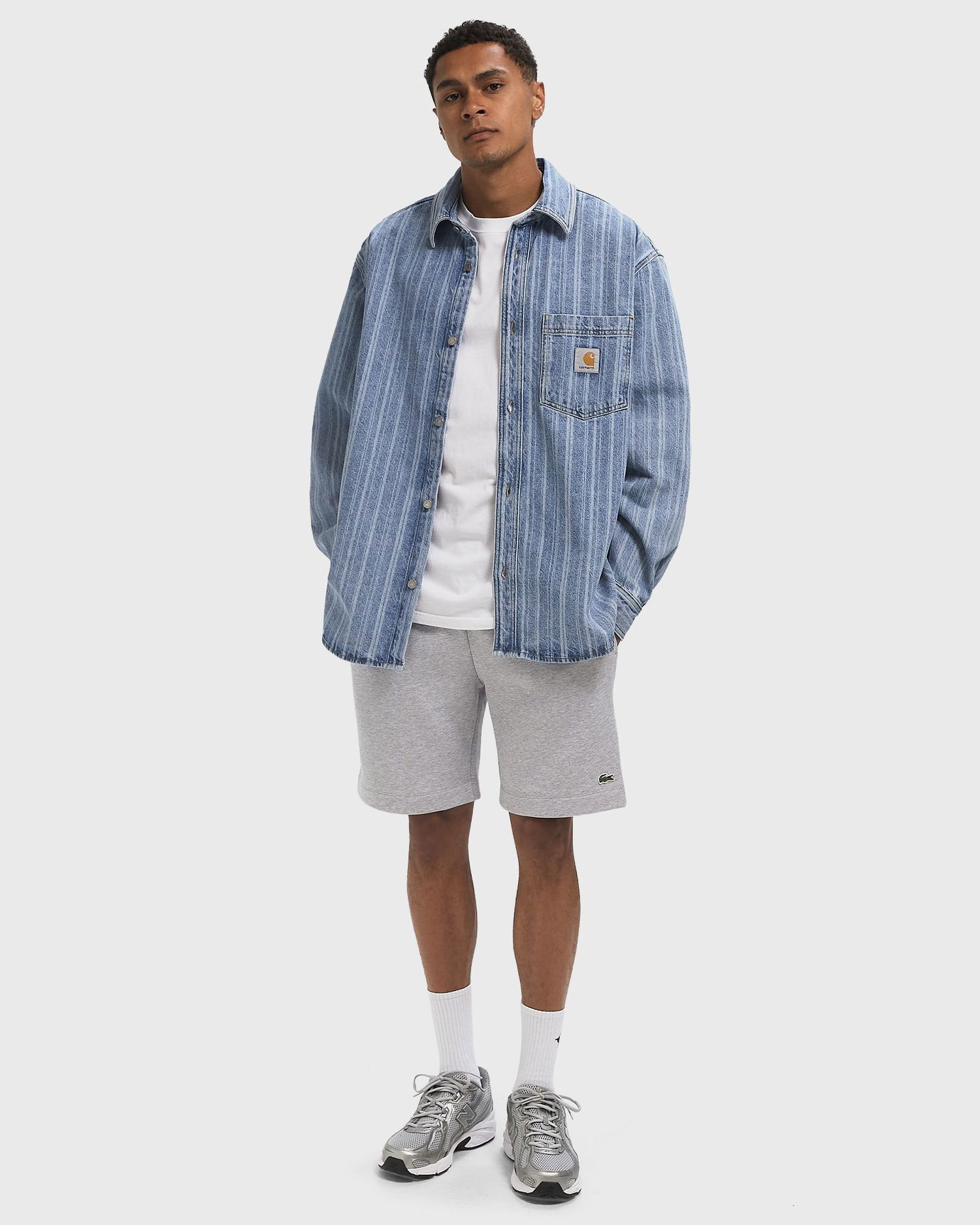 Риза Carhartt WIP Rylan Striped Denim Shirt Jacket Синьо | I035567-32H.12, 1