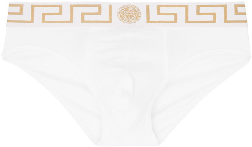 Бельо и чорапи Versace Two-Pack Greca Border Briefs Многоцветен | AU10180 A232741, 1